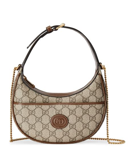 gucci tas half moon|Gucci GG Emblem small shoulder bag.